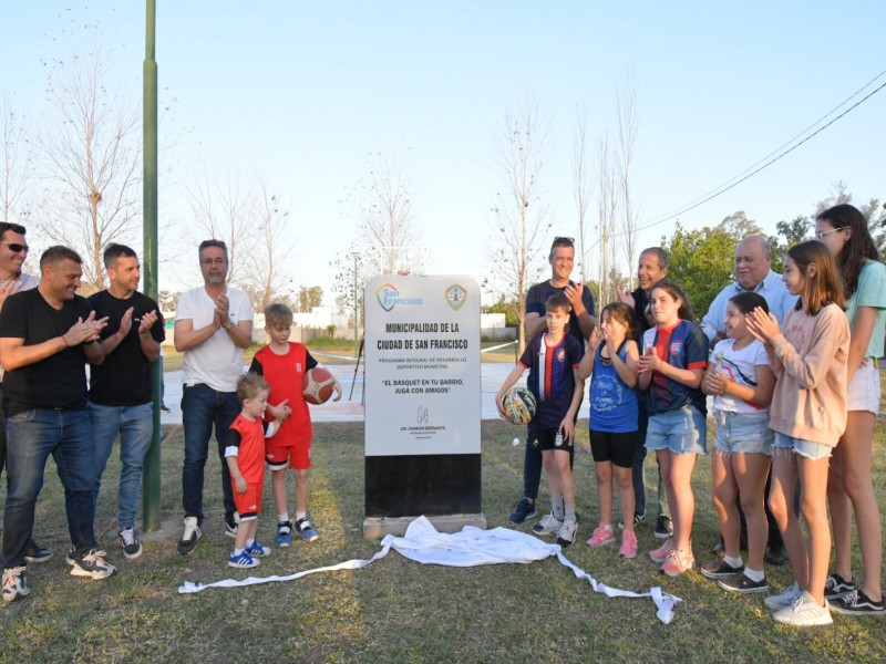 Se inauguró la 9º cancha de Básquet 3x3